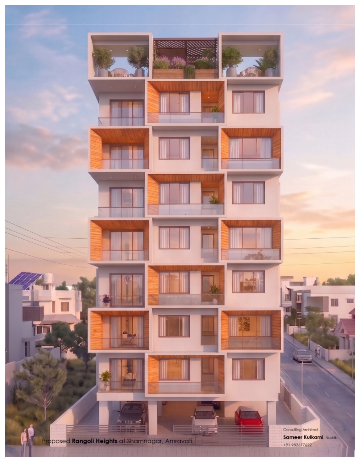 Proposed Rangoli Heights building elevation